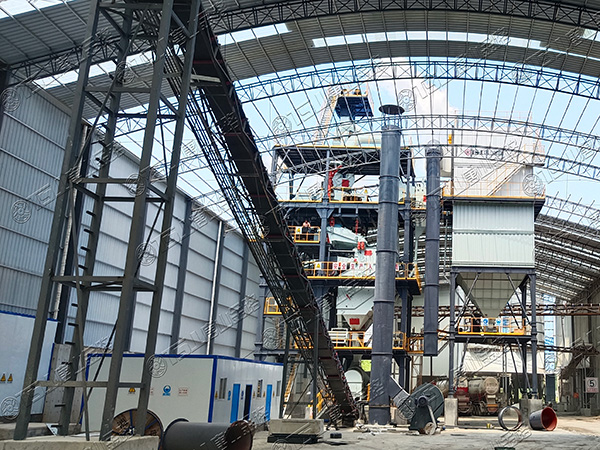 石粉料不用水洗砂，上套干法制砂樓