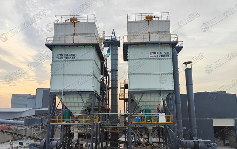 新項(xiàng)目投產(chǎn)！浙江寧波水洗改干法項(xiàng)目制砂樓調(diào)試出砂